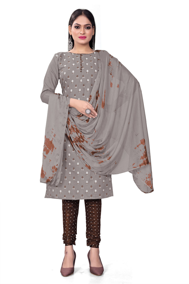 Stylish Cotton Slab Kurti Set | Knee-Length Design & Three-Quarter Sleeves