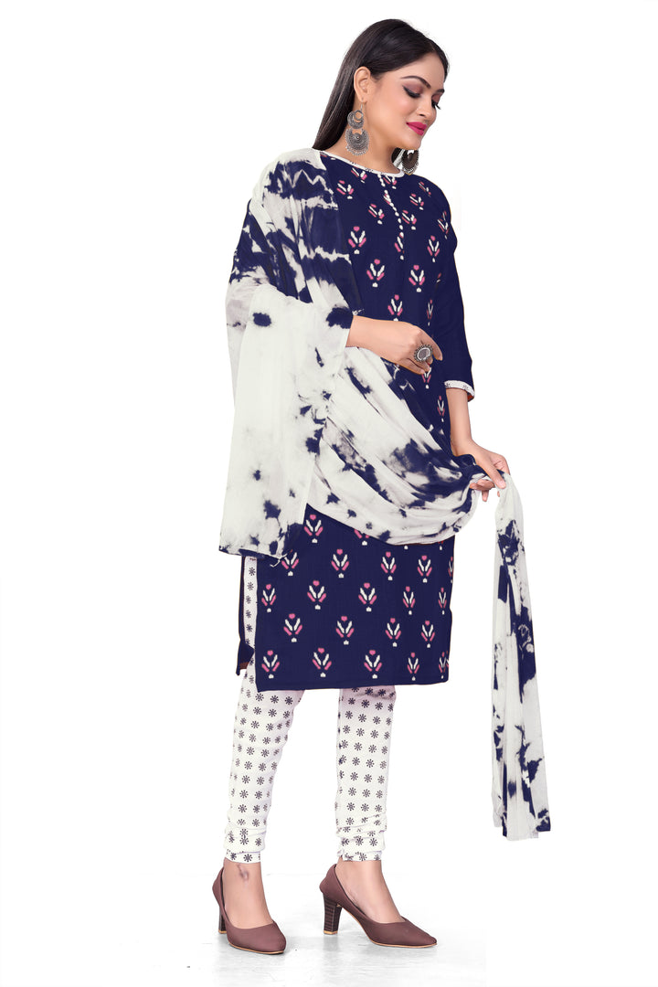 Exquisite Cotton Slab Kurti Set | Designer Prints & Elegant Dupatta