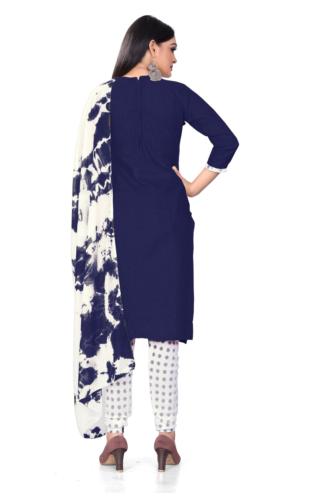 Exquisite Cotton Slab Kurti Set | Designer Prints & Elegant Dupatta