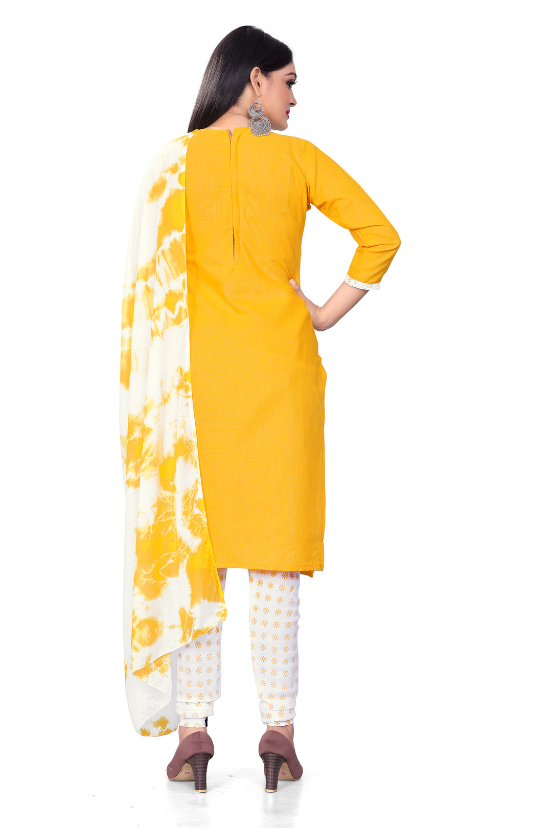 Exquisite Cotton Slab Kurti Set | Designer Prints & Elegant Dupatta