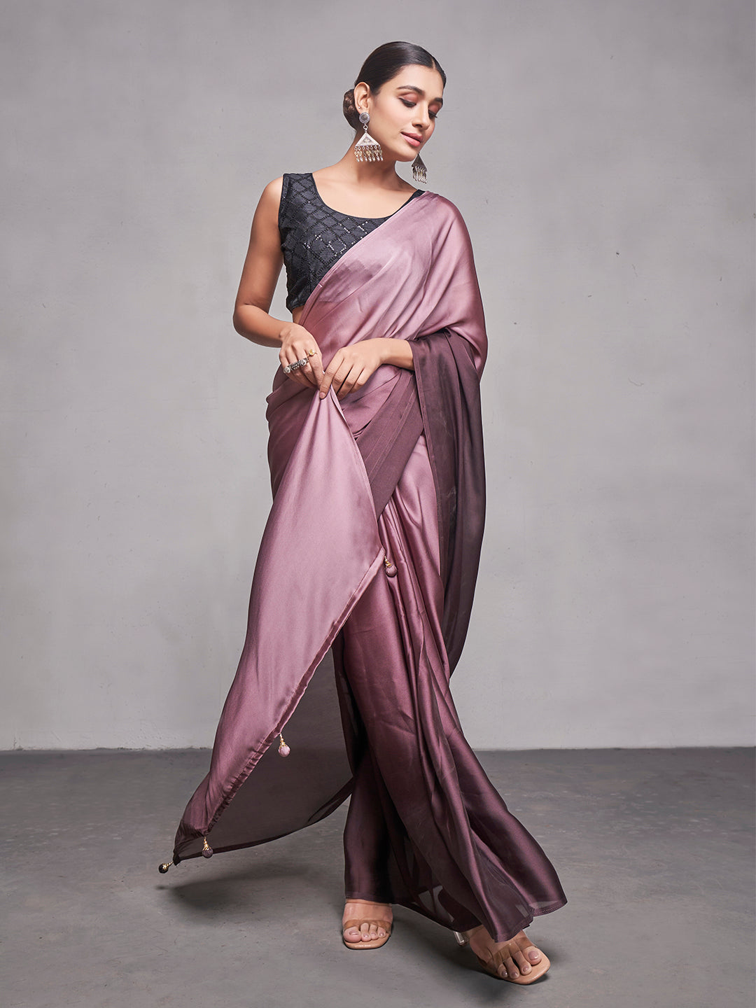 Solid-Designer Rangoli Saree | Art-Silk Blouse for Special Events & Weddings