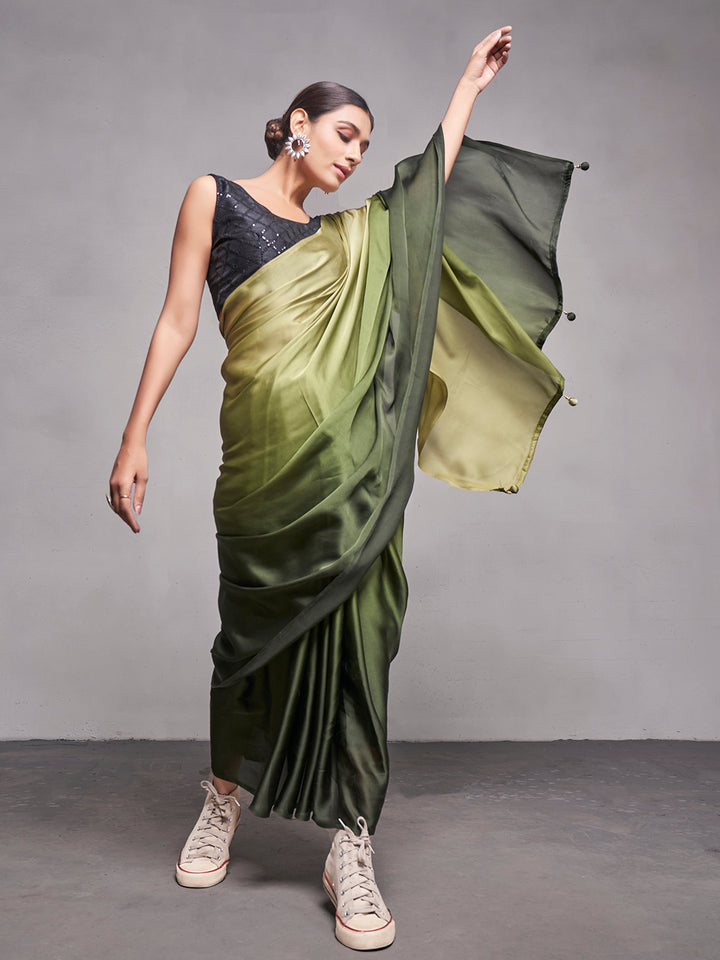 Solid-Designer Rangoli Saree | Art-Silk Blouse for Special Events & Weddings