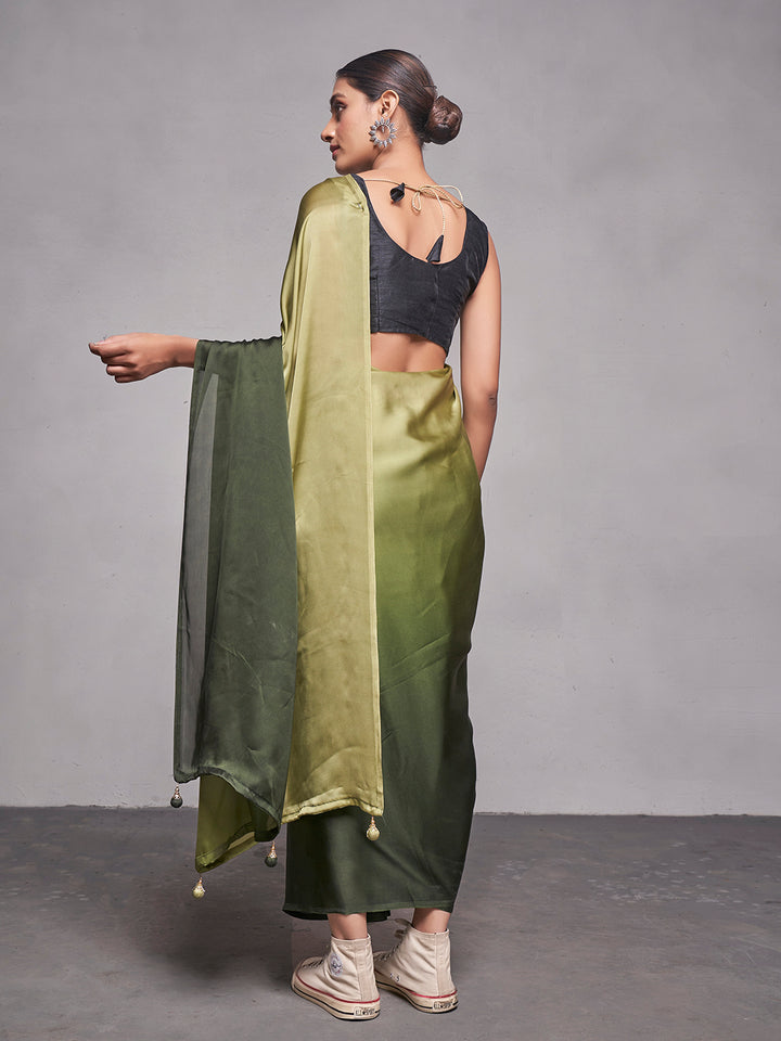 Solid-Designer Rangoli Saree | Art-Silk Blouse for Special Events & Weddings