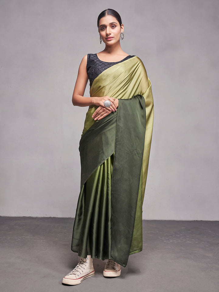 Solid-Designer Rangoli Saree | Art-Silk Blouse for Special Events & Weddings