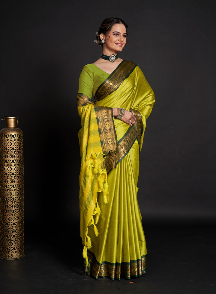 Lichi Soft Silk Saree | Weaving Jari Designer for Partywear