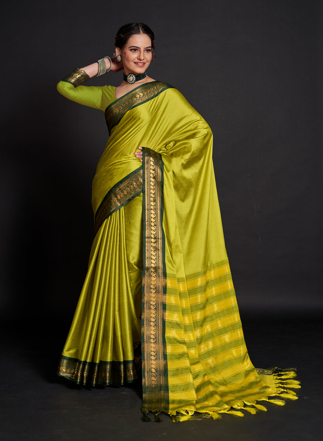 Lichi Soft Silk Saree | Weaving Jari Designer for Partywear