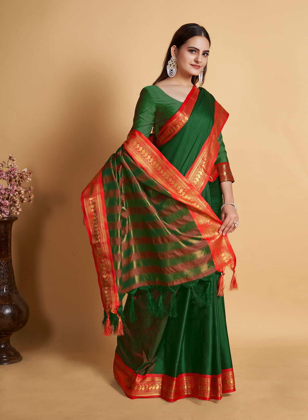 Lichi Soft Silk Saree | Weaving Jari Designer for Partywear