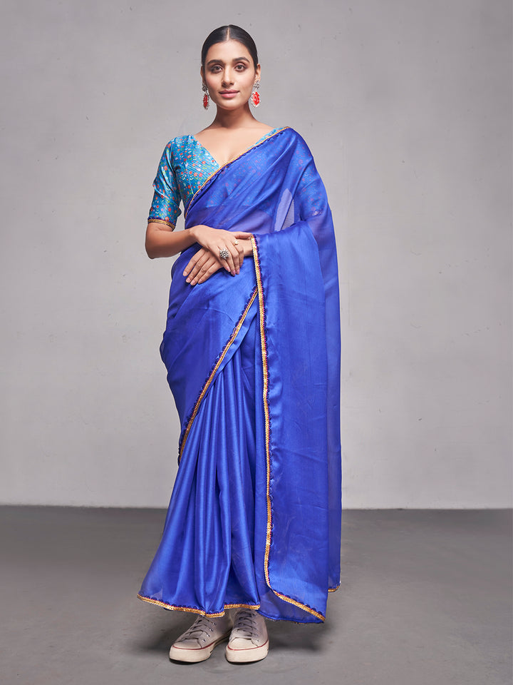 Designer Georgette Saree | Art-Silk Blouse | Perfect for Weddings & Events