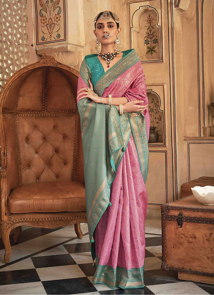 Banarasi Silk Saree with Weaving & Jari Work | Perfect for Weddings & Festive Occasions