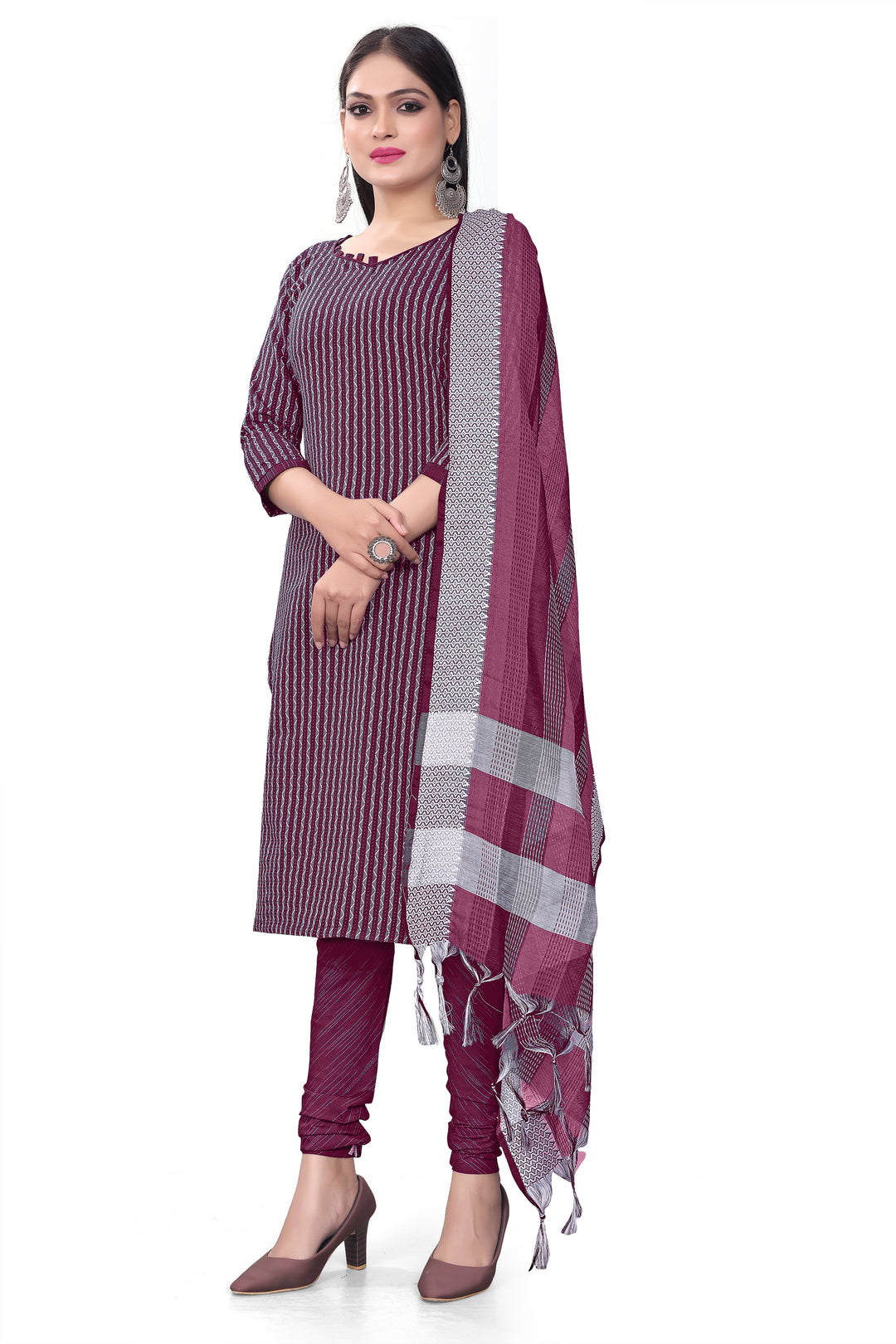 Cotton Top & Bottom Set | Wevon Designer Dupatta | Perfect for Every Occasion