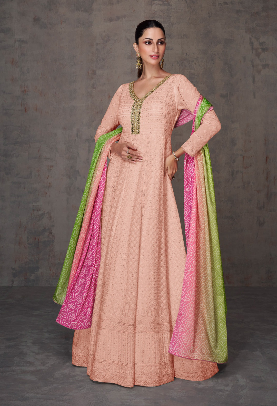 Elegant Anarkali Suits | Designer Embroidery & Flowing Georgette