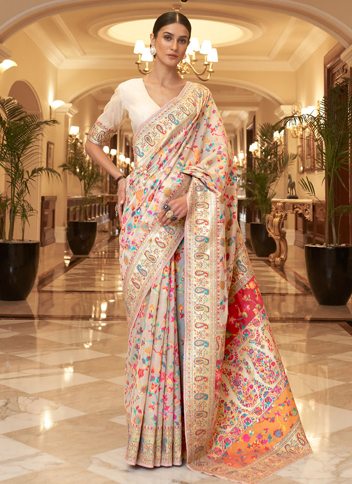 Handloom Silk Saree with Designer Weaving | Perfect for Weddings & Festive Events