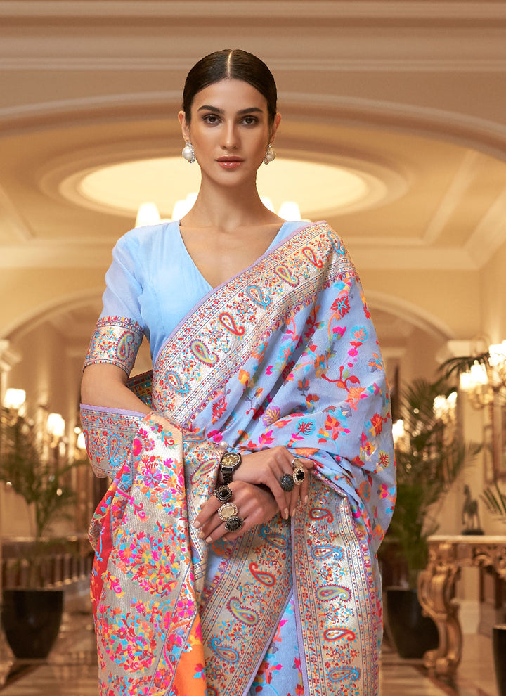 Handloom Silk Saree with Designer Weaving | Perfect for Weddings & Festive Events