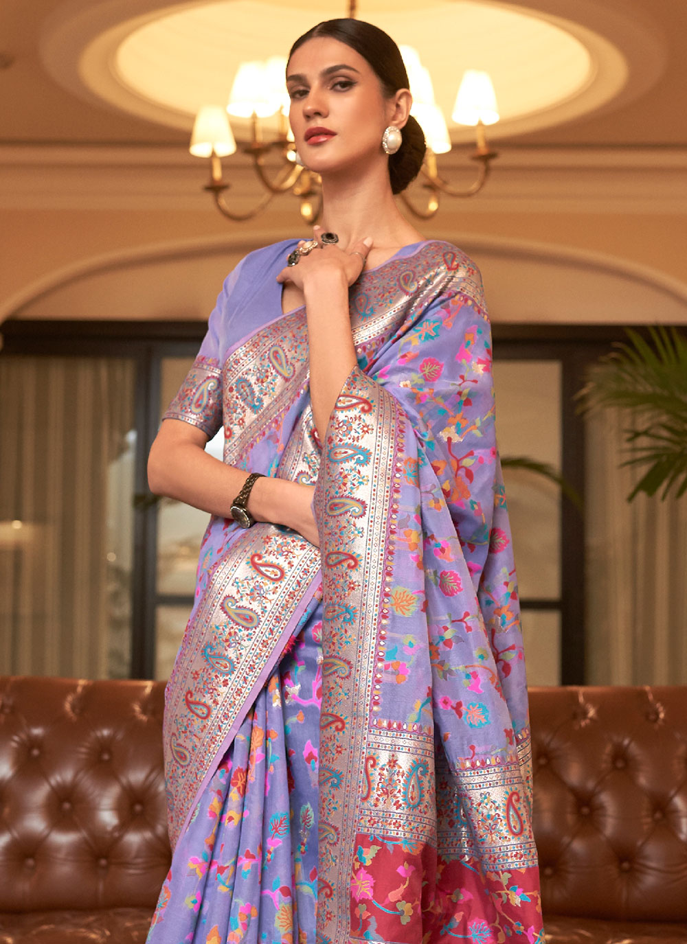 Handloom Silk Saree with Designer Weaving | Perfect for Weddings & Festive Events