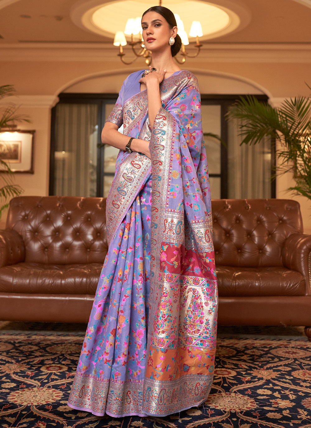 Handloom Silk Saree with Designer Weaving | Perfect for Weddings & Festive Events