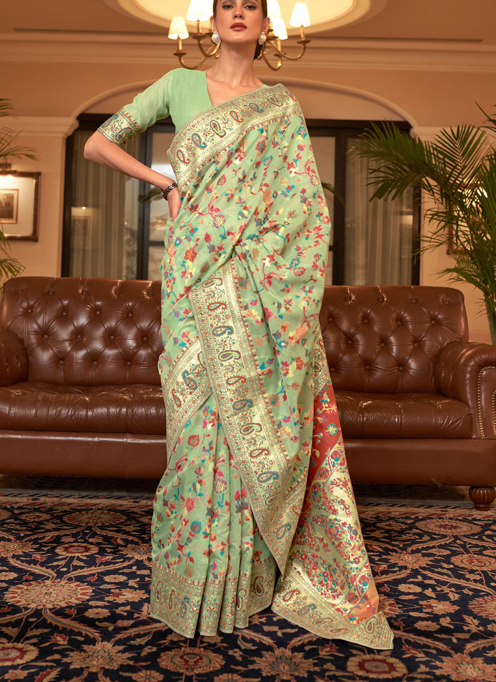 Handloom Silk Saree with Designer Weaving | Perfect for Weddings & Festive Events