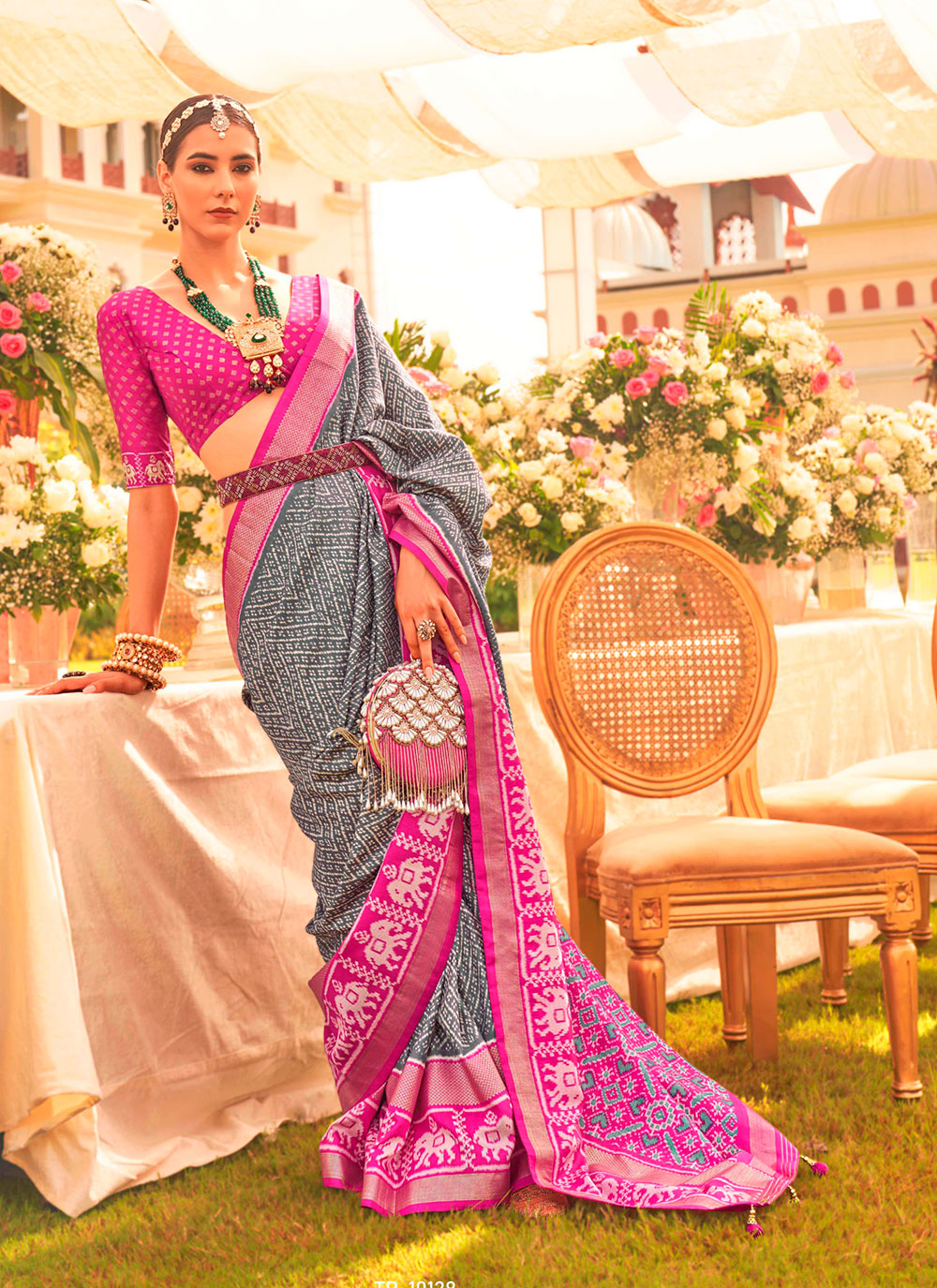 Sigma-Silk Patola-Printed Saree | Wevon-Designer Work for Special Events