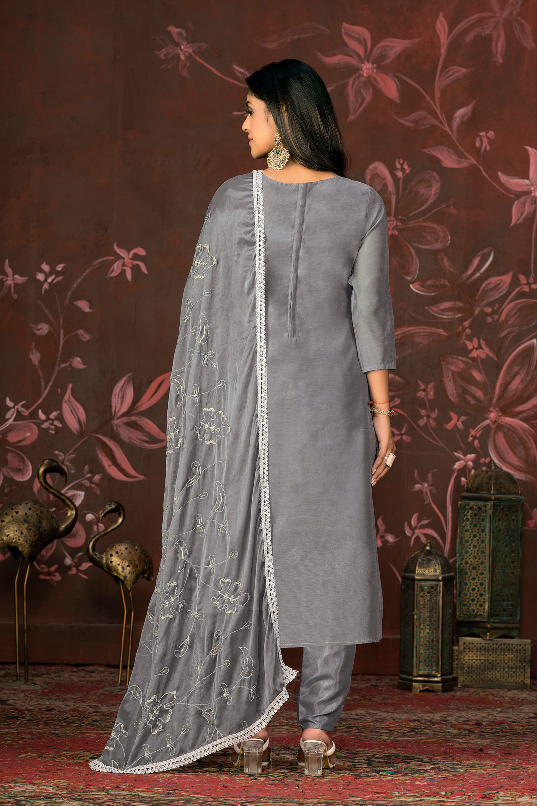 Modal Butti Santoon Suit | Hand Work Nazmin Dupatta, Santoon Bottom