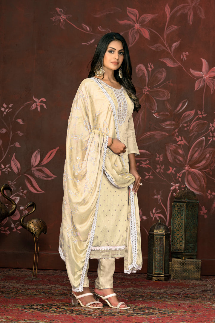 Modal Butti Santoon Suit | Hand Work Nazmin Dupatta, Santoon Bottom