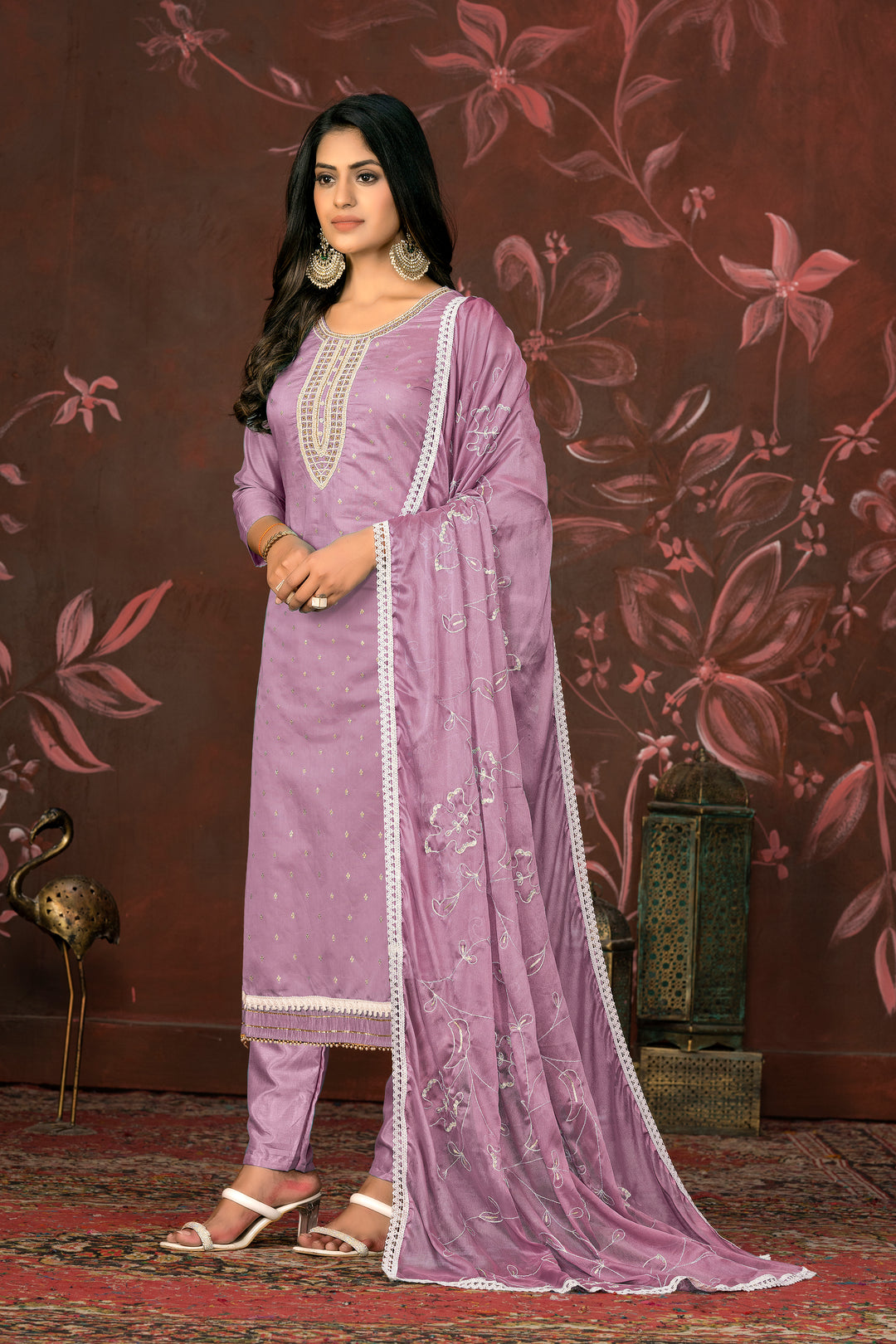 Modal Butti Santoon Suit | Hand Work Nazmin Dupatta, Santoon Bottom