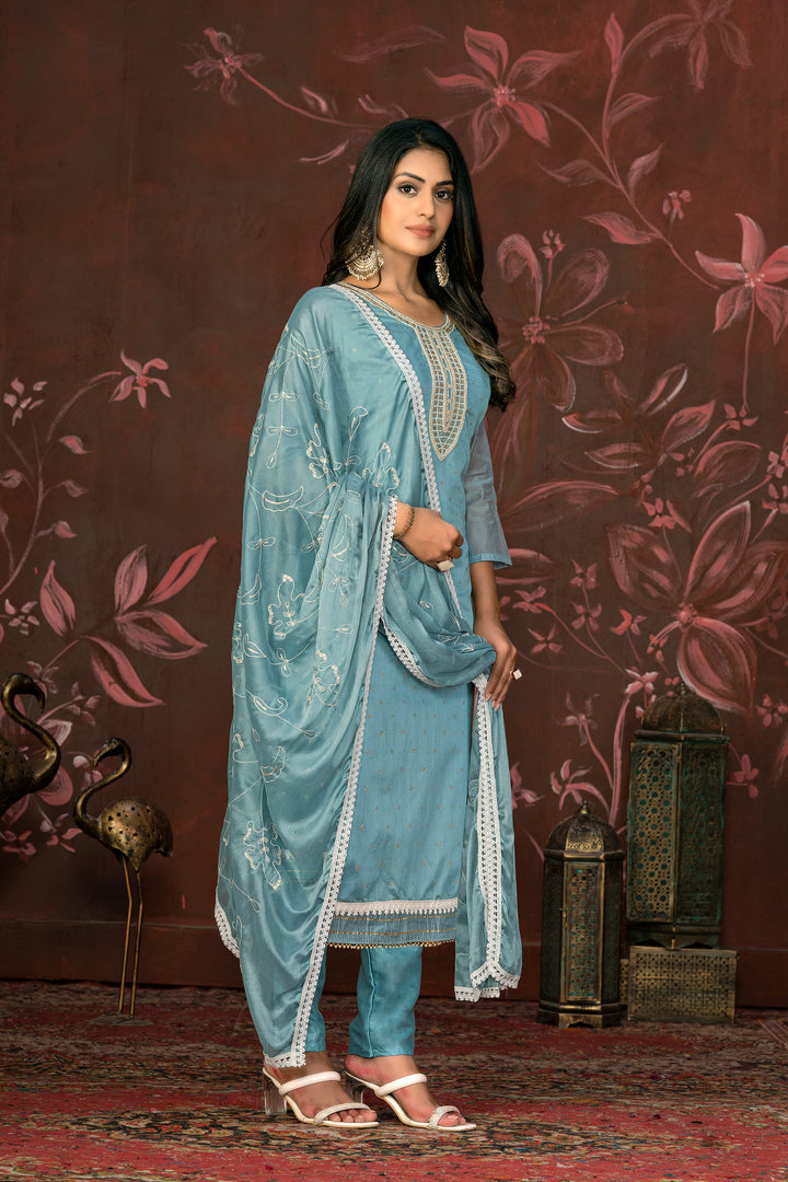 Modal Butti Santoon Suit | Hand Work Nazmin Dupatta, Santoon Bottom