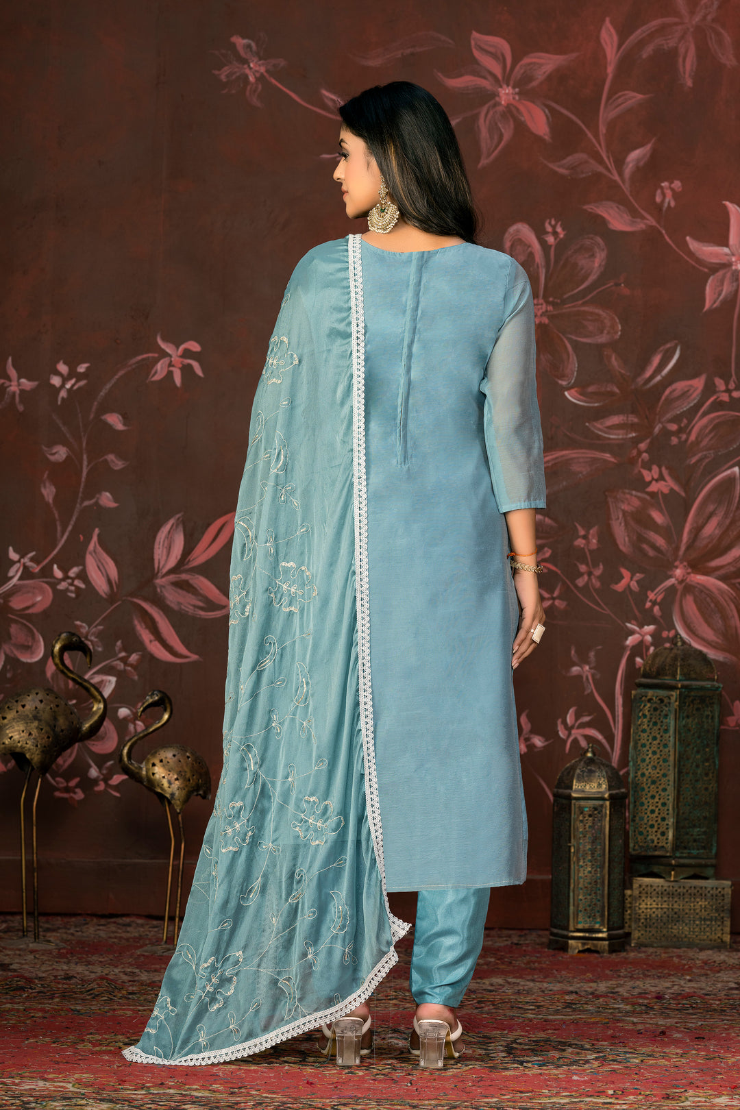 Modal Butti Santoon Suit | Hand Work Nazmin Dupatta, Santoon Bottom