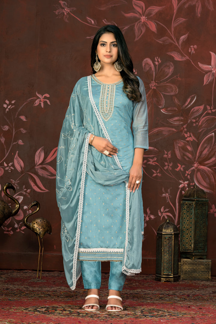 Modal Butti Santoon Suit | Hand Work Nazmin Dupatta, Santoon Bottom