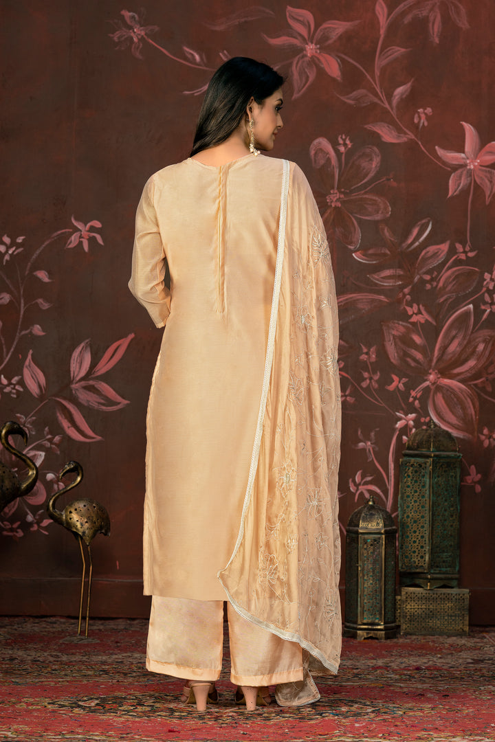 Premium Modal Butti | Stylish Handwork Suit with Organza and Santoon Combo