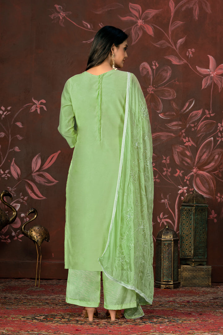 Premium Modal Butti | Stylish Handwork Suit with Organza and Santoon Combo