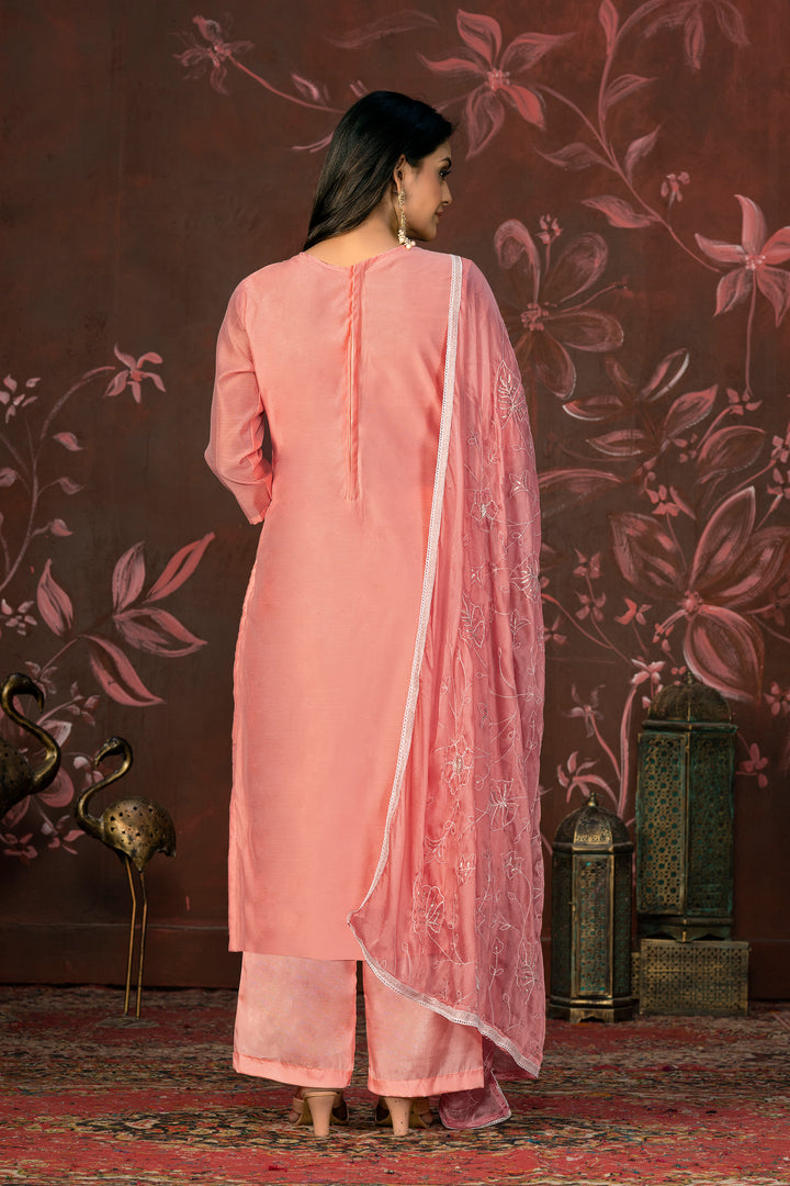 Premium Modal Butti | Stylish Handwork Suit with Organza and Santoon Combo