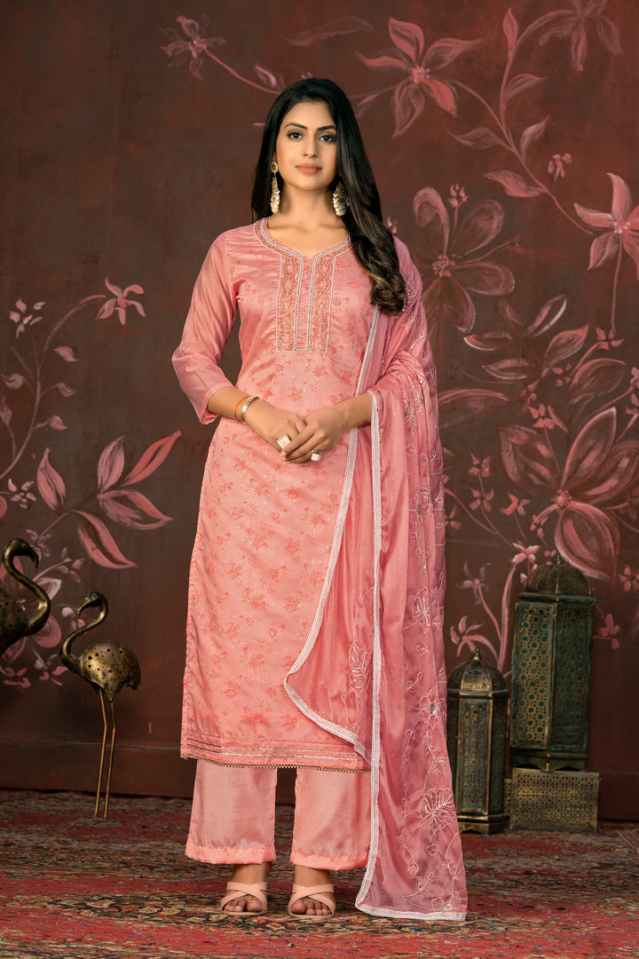 Premium Modal Butti | Stylish Handwork Suit with Organza and Santoon Combo