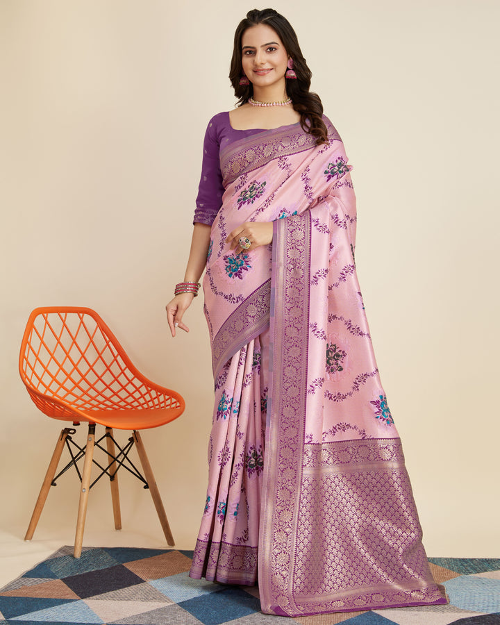 Banarasi Silk Saree | Designer Weaving Exquisite Traditional Look