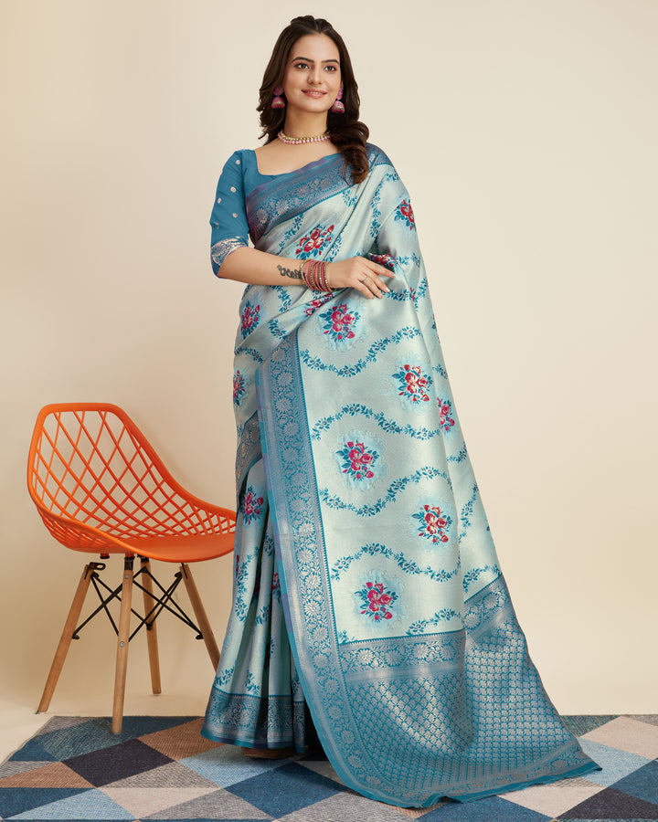 Banarasi Silk Saree | Designer Weaving Exquisite Traditional Look