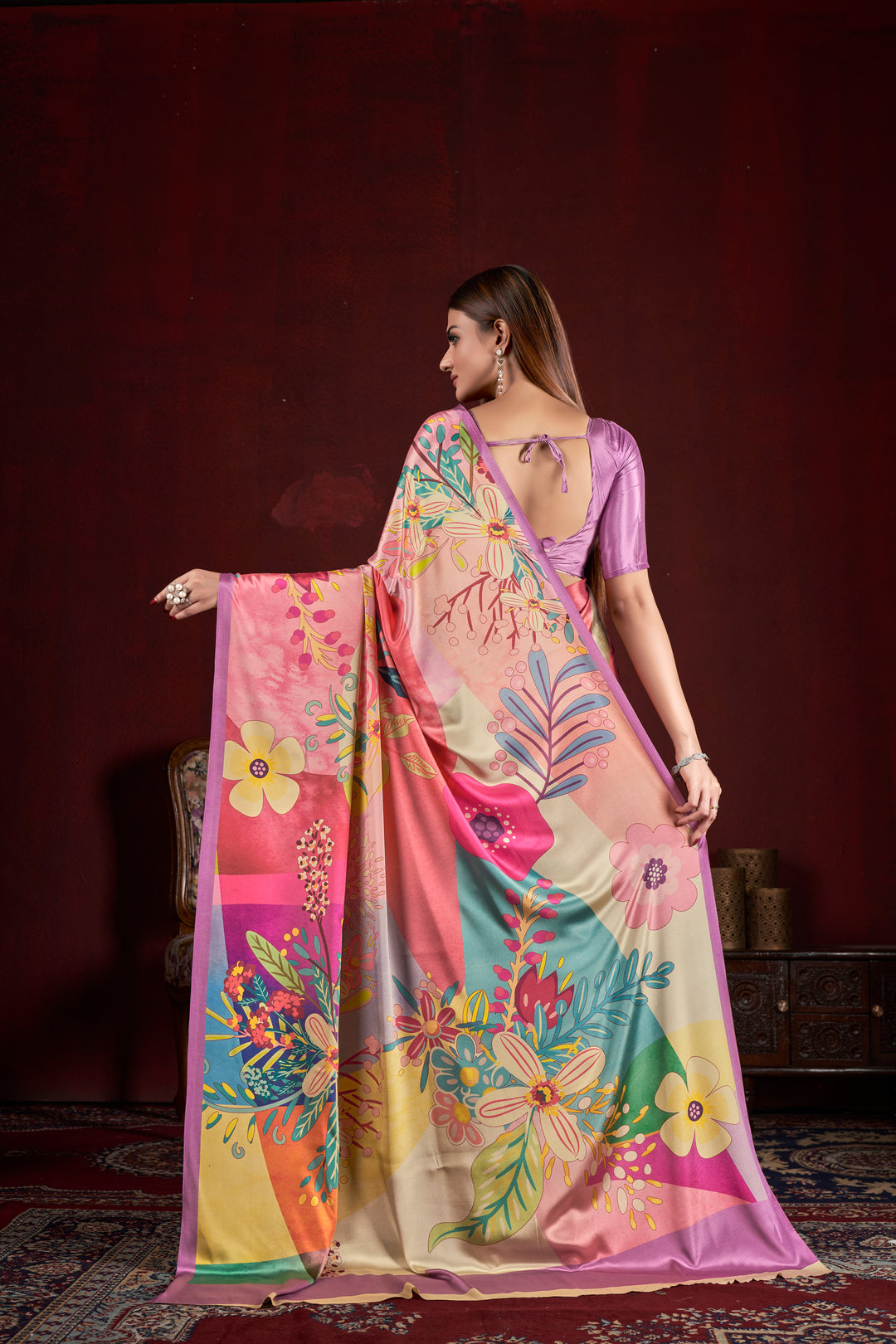 Designer Digital Printed Crepe Soft Silk Saree for Weddings & Special Events | Elegant Traditional Attire