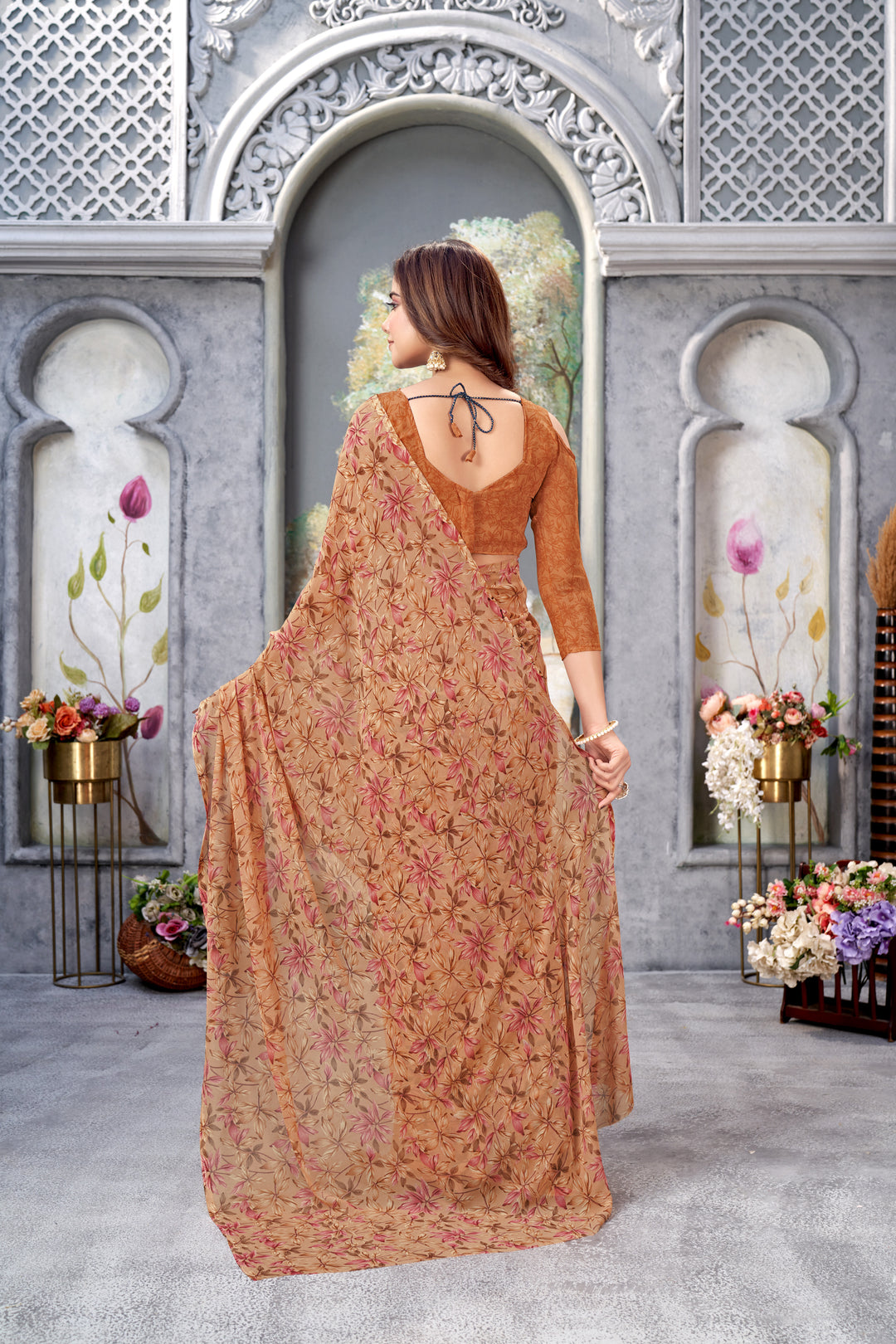 Designer-Printed Weightless Saree | Perfect for Weddings and Special Events