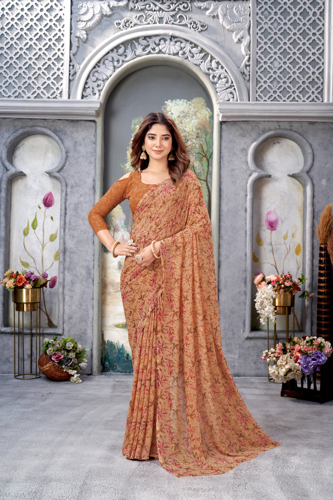 Designer-Printed Weightless Saree | Perfect for Weddings and Special Events