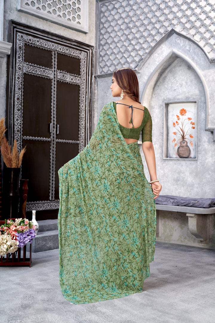 Designer-Printed Weightless Saree | Perfect for Weddings and Special Events