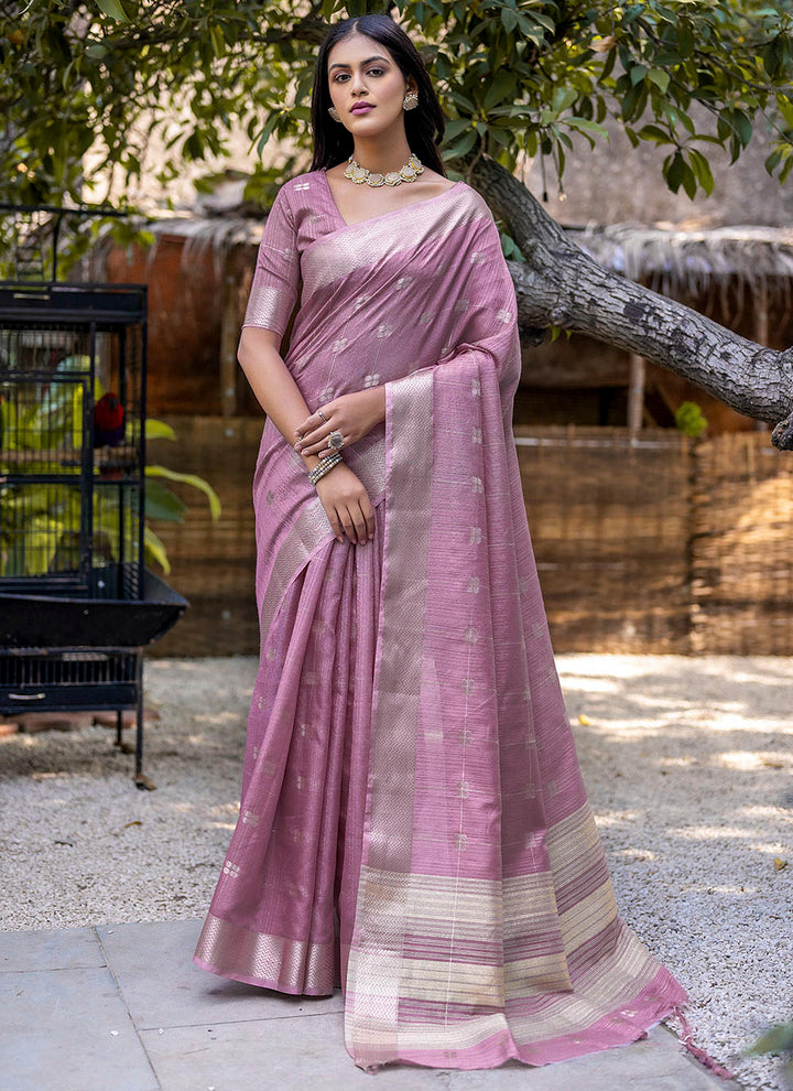 Soft Silk Saree with Woven Butti | Perfect for Weddings and Special Events