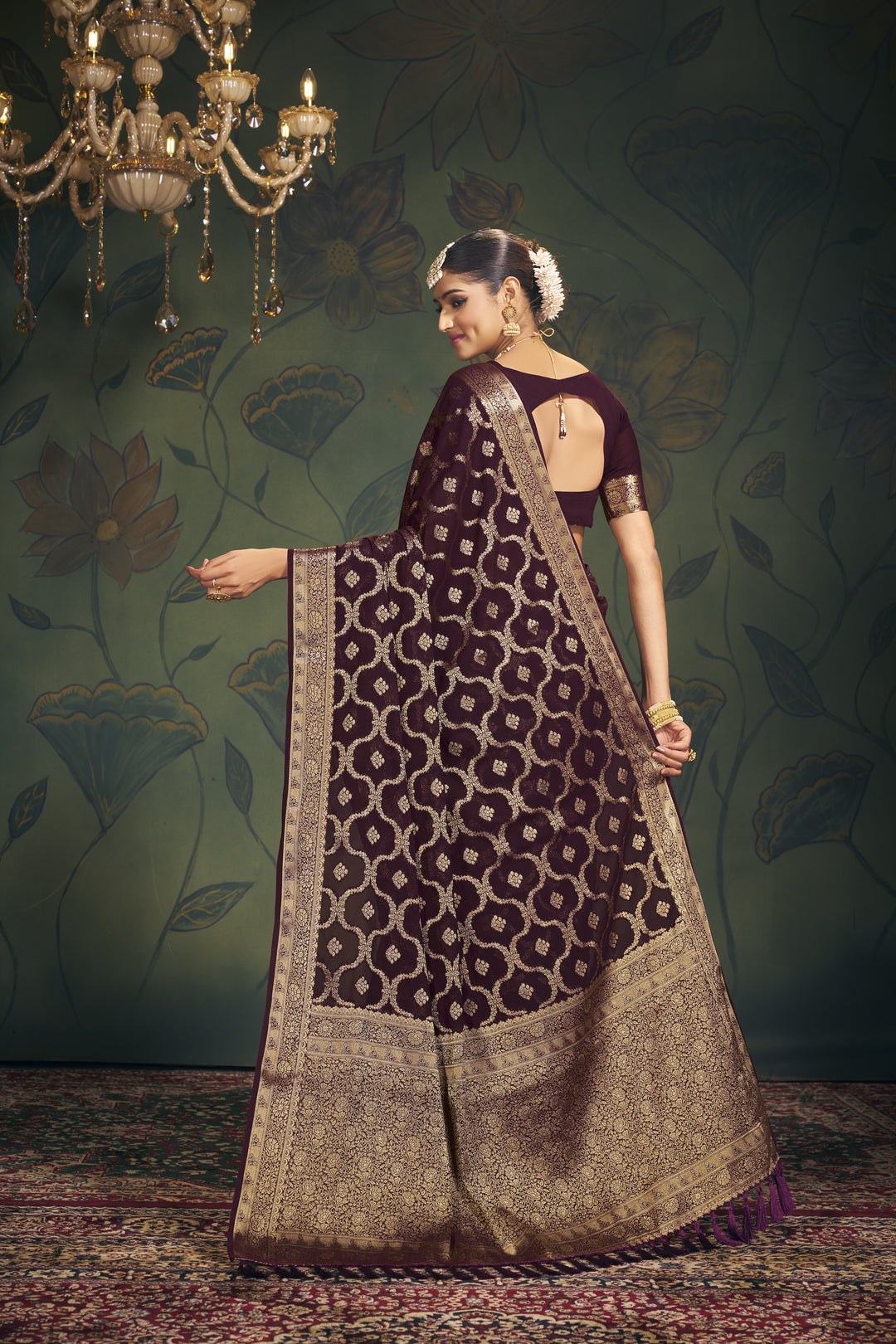 Designer Heavy-Weight Georgette Saree | Perfect for Weddings & Events