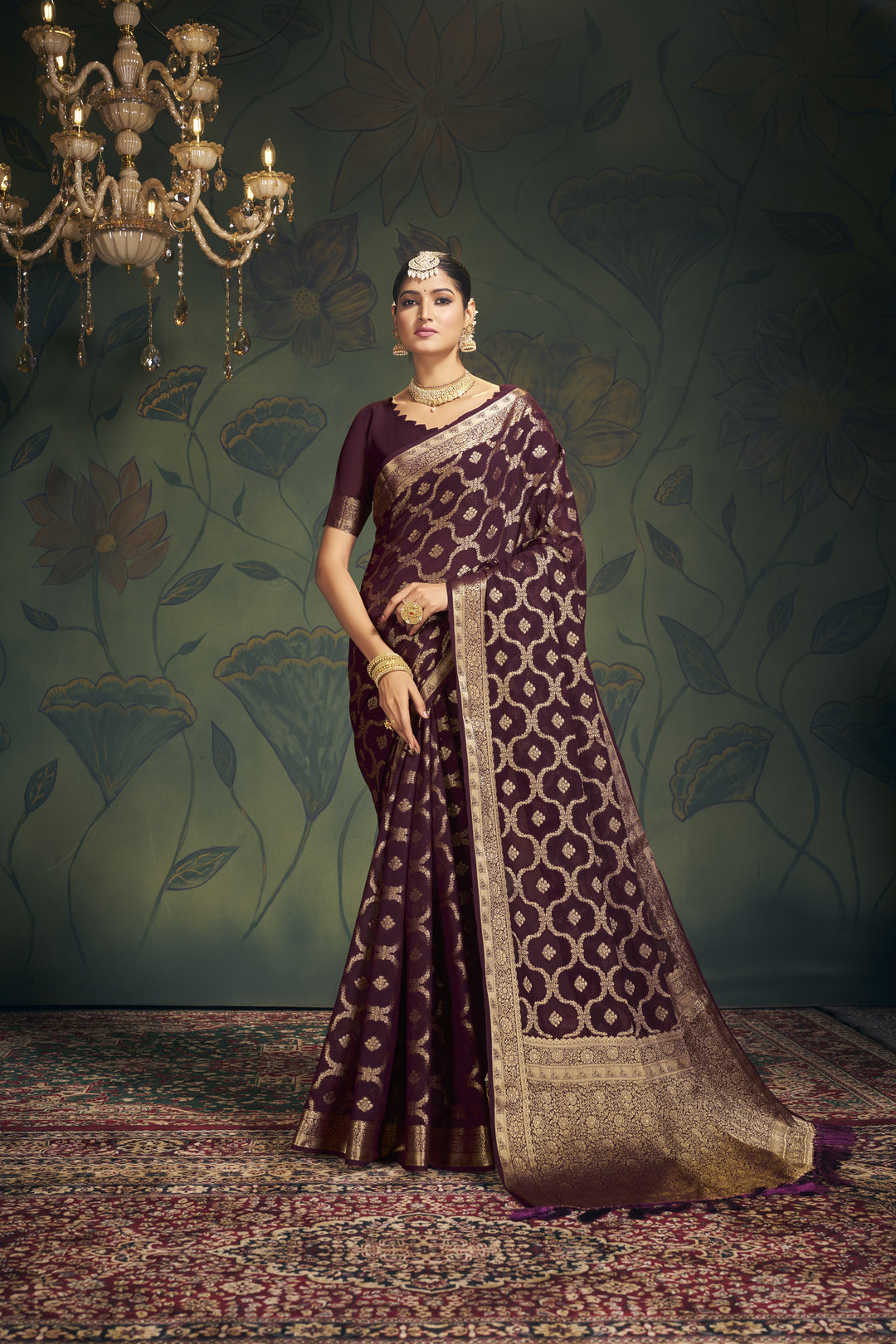 Designer Heavy-Weight Georgette Saree | Perfect for Weddings & Events