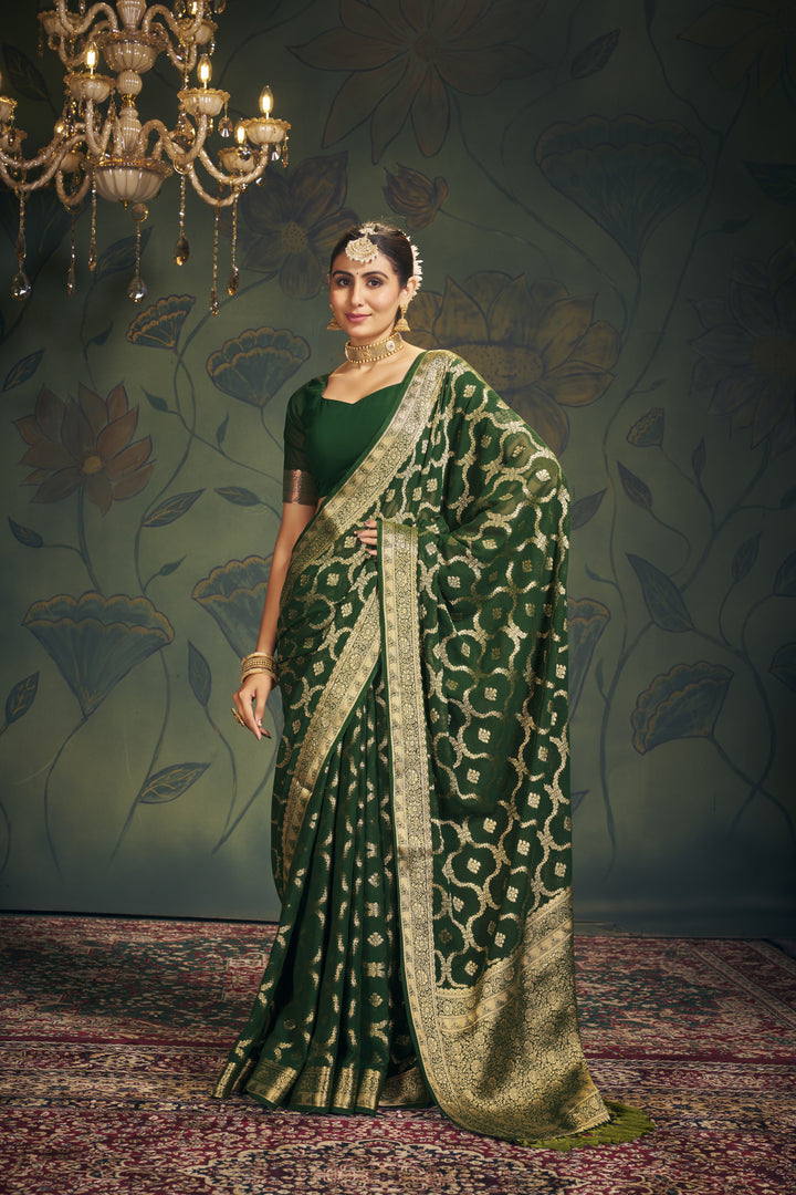 Designer Heavy-Weight Georgette Saree | Perfect for Weddings & Events