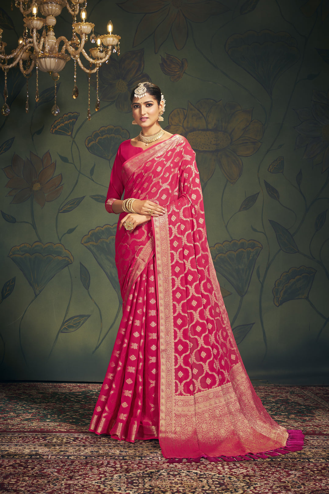 Designer Heavy-Weight Georgette Saree | Perfect for Weddings & Events