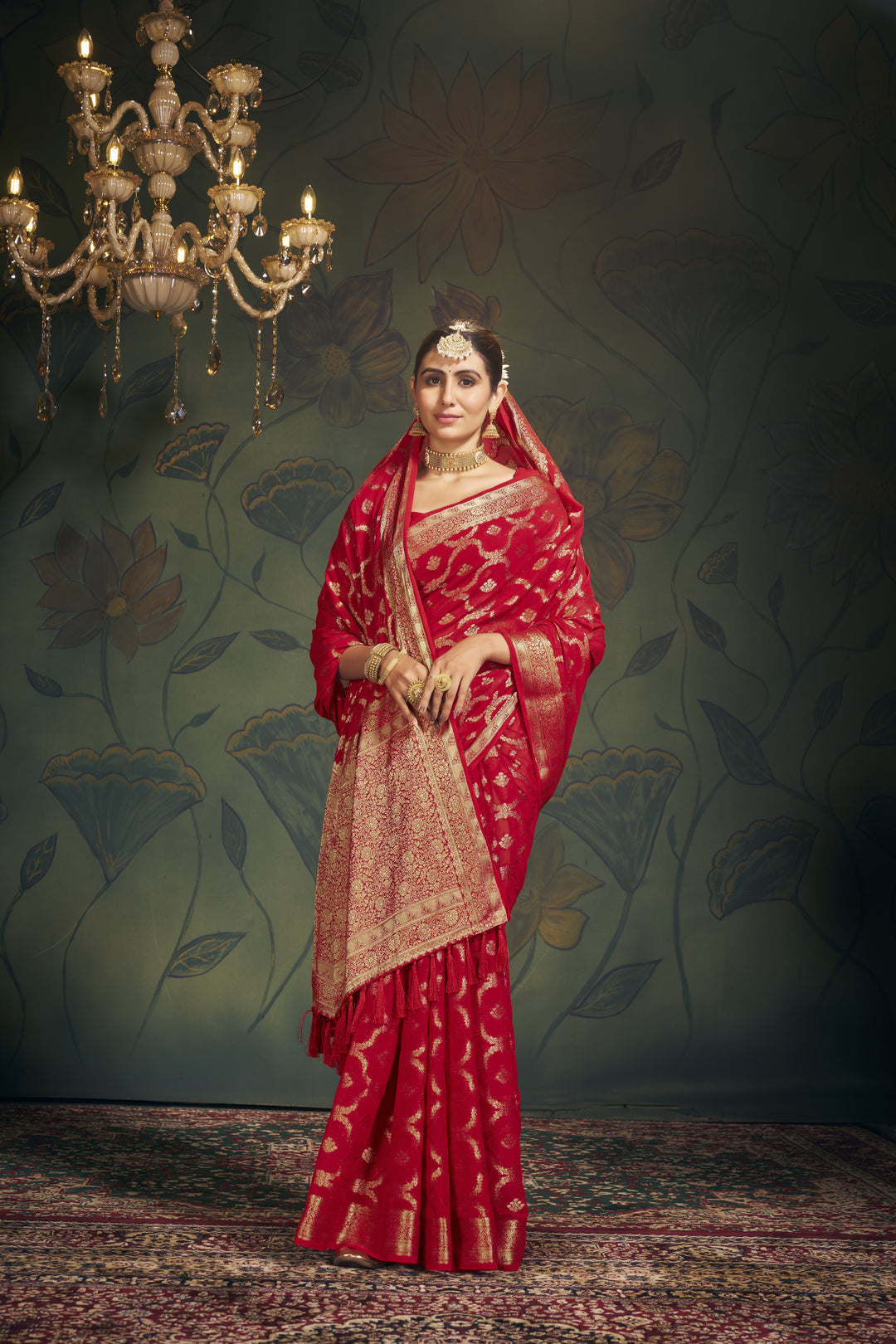 Designer Heavy-Weight Georgette Saree | Perfect for Weddings & Events