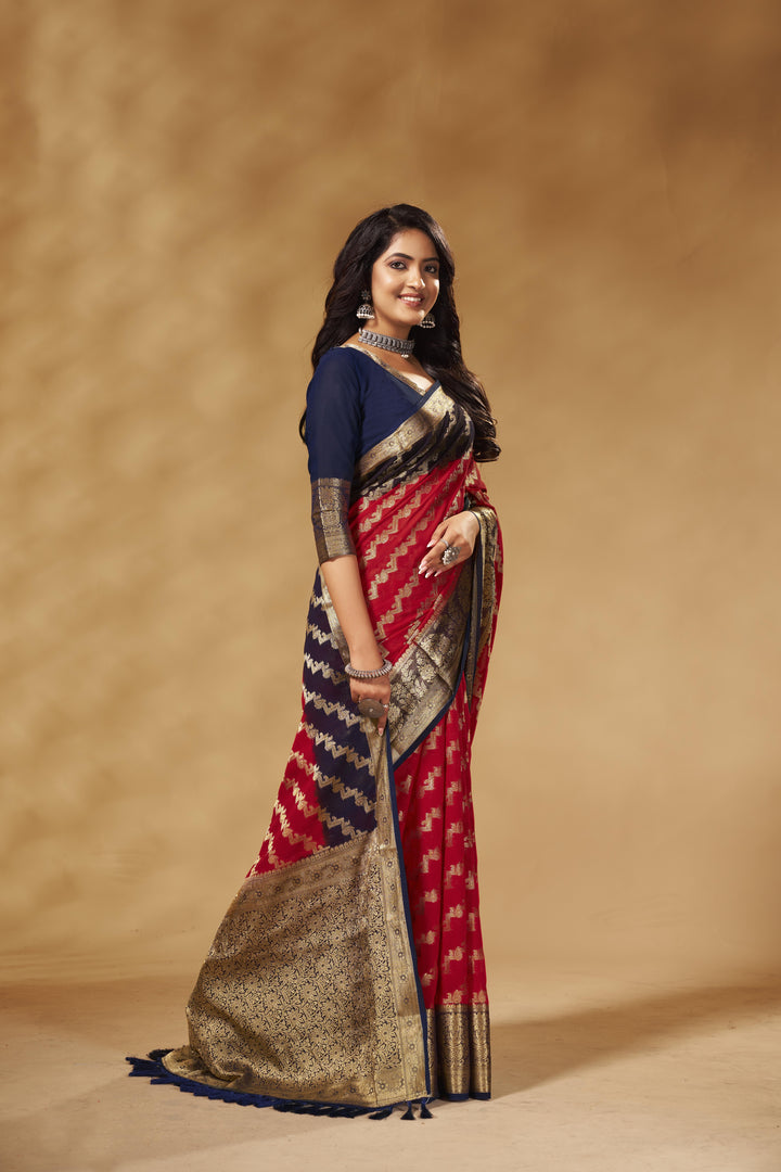 Heavy Wevon Designer Georgette Saree for Wedding & Special Events | Festive Elegance