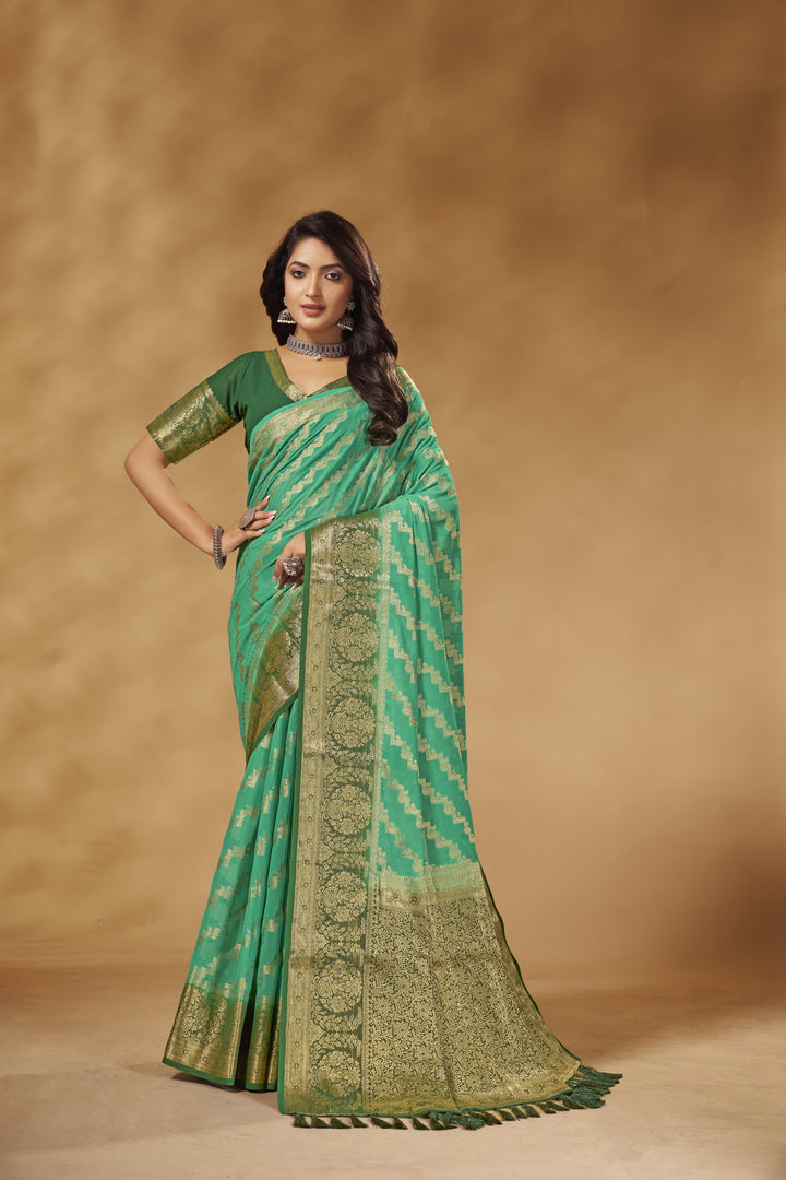 Heavy Wevon Designer Georgette Saree for Wedding & Special Events | Festive Elegance