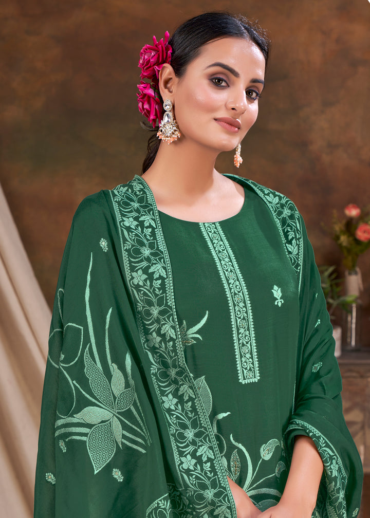 Luxurious Gadwal Silk Kurti Set | Festivals & Special Occasions