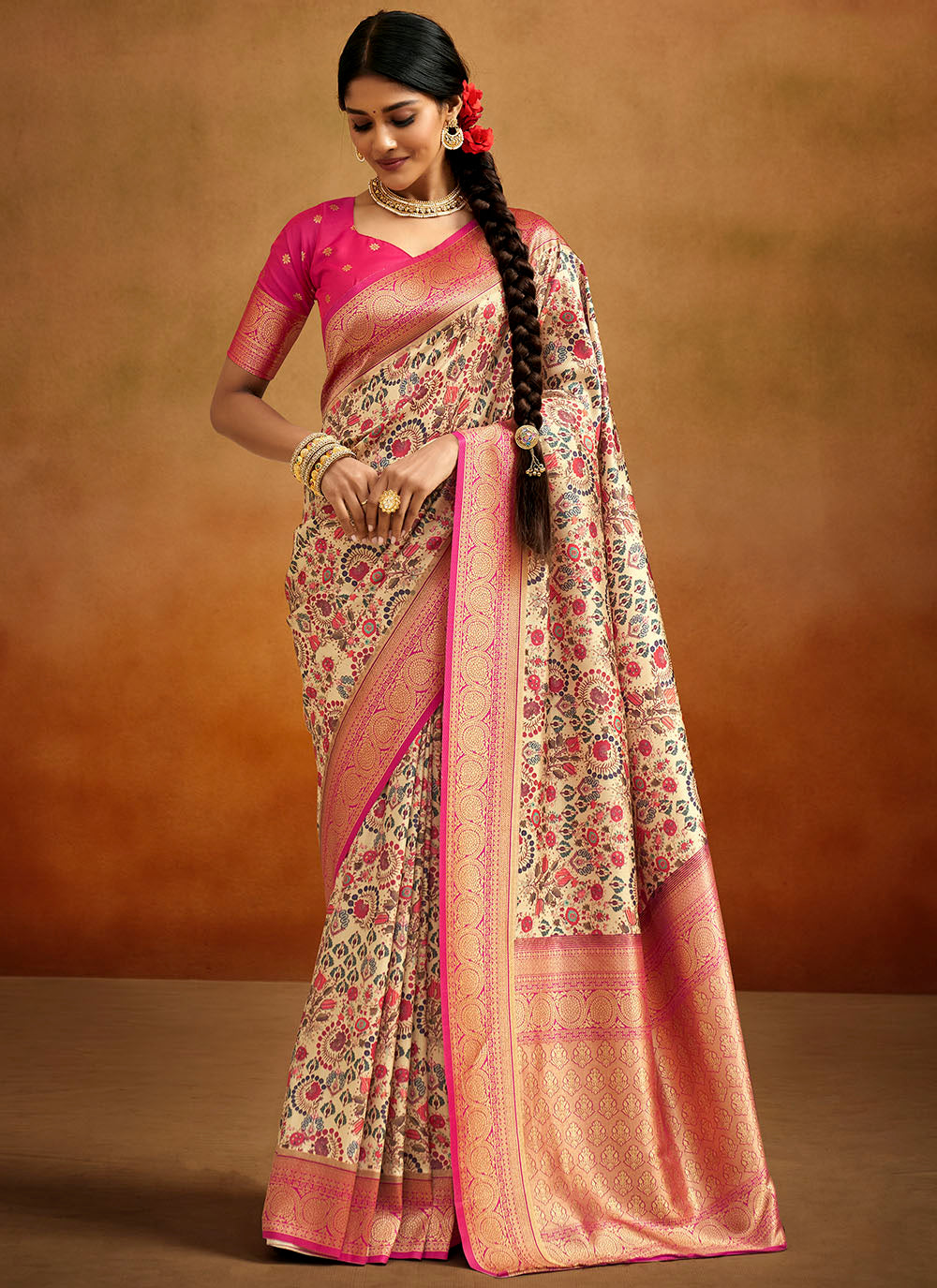 Designer Banarasi Silk Saree | Wedding & Festive Special Occasion Wear