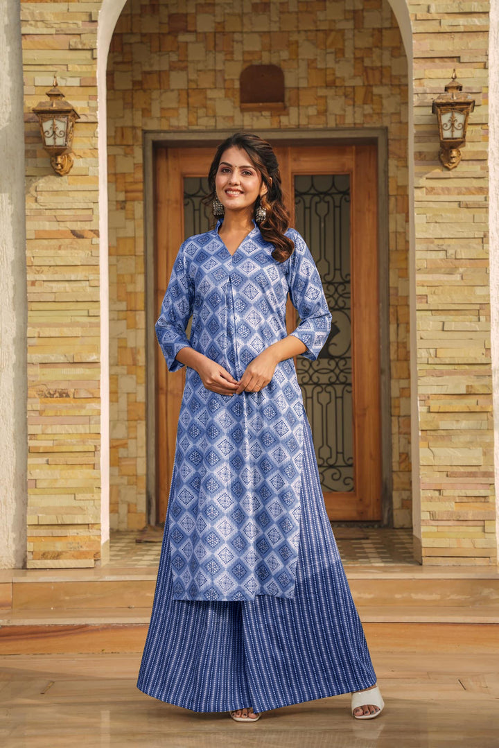 Stylish Rayon Palazzo Suit Set | Designer Digital Printed