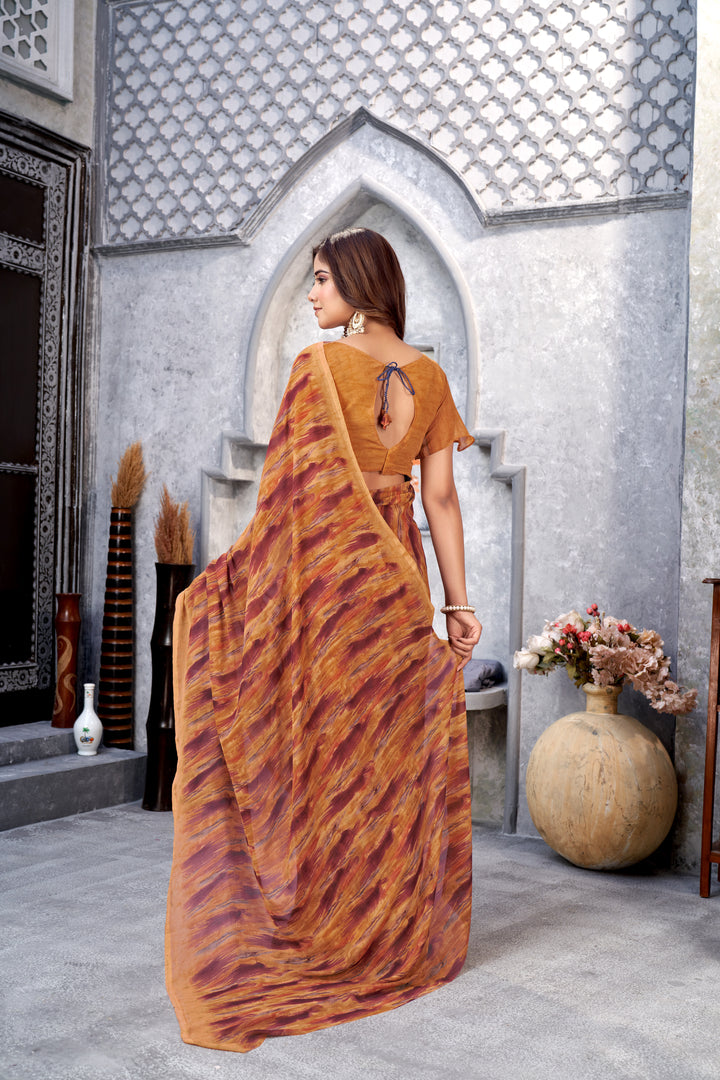 Designer-Printed Weight-Less Saree | Perfect for Weddings and Special Events