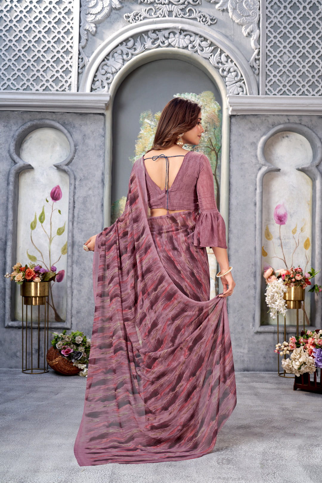 Designer-Printed Weight-Less Saree | Perfect for Weddings and Special Events